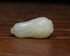 Chinese Antique Qing Dynasty Hetian Ancient Jade Carved Jade Baicai Pendants