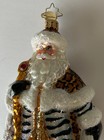 Christopher Radko Rare Zebra cheetah Santa Claus Large Ornament W  Box