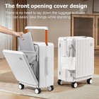 Hardshell Carry On Luggage Airline Approved With Front Pocket  Lightweight Ha   