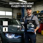 Automotive Headlight Restoration Kit For Oxidized  Hazy   Yellowed Lens Repair