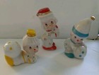 Trio Of Vintage Porcelain Clown Figurines Taiwan