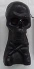 Black 5  Skull Candle  wicca Spell Hoodoo Halloween Image Candle 