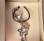 Nwot Coach Removable Key Chain Bag Charm Green Gold Color
