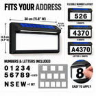 Solar Address Sign  Lighted Address Plaque Outdoor Waterproof Ip65  Illuminated