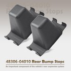 2 Pcs 48306-04010 Rear Bump Stops Replacement For Toyota Tacoma 1997 1998 199   