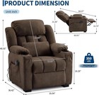 Electric Reclining Chair Oversized Power Recliner Chair With Heat  massage Adult