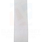 1 5   38mm  White Knitted Elastic - Us Made