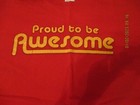 Vintage 90 s Proud To Be Awesome T Shirt 2xl Extra Large Red Short Sleeve
