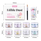 Edible Decorating Set  8 Colors Set Sparkling Glitter For Cocktails shimmer Dust