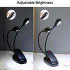 Mini  Led Reading Book Light With Flexible Clip Usb Rechargeable Lamp For Bed