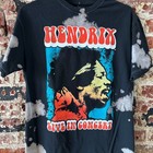 Hendrix Live In Concert Band Tee T Shirt Size Medium Black S s