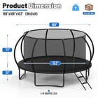 14ft Outdoor Trampoline With Safety Enclosure Net Trampoline For Kids And Adults