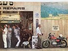 1975 Kawasaki Kz-400d Motorcycle Print Ad