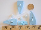 3 Winter Gnomes    Shank Back Holiday Craft Embellishments   Snowflakes