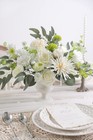 White Green Artificial Silk Flower Box Set For Diy Wedding Bouquets Decor