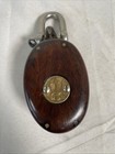 Merriman Brothers Mb Vintage Sailboat Wood Lignum Vitae Block  Pulley