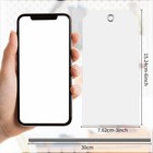 100 Large White Plastic Shipping Tags - 3x6 Inch  Heavy 3 6 Inches  