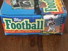 1986 Topps Football Empty Wax Pack Display Box New England Patriots Team Card