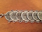 Vintage Morocco Souvenir De Maroc Bracelet W  Faux Coin Decoration