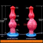 Large Inflatable Ejaculation Dildo Big Knot Anal Plug Squirting Dildoe For Women