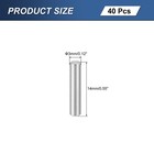 40pcs M3x14mm 304 Stainless Steel Dowel Pin Cylindrical Shelf Support Peg Pin