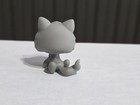 Authentic Littlest Pet Shop  66 Gray Kitten Cat Hasbro Lps Rare Blue Eyes