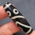 Rare Energy Tibetan Old Agate Special 5eye Totem Dzi Bead Amulet12 41mm