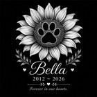 Pet Stone  Memorial  Grave Marker Granite Plaque  Headstone Dog Cat Memorial 6x6