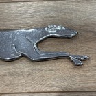 Vintage Greyhound Bus Emblem Hood Ornament Large 13 75  Dog Rare Metal