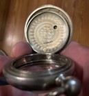 Antique Key Wind Pocket Watch Case W  Rare Watchmaker s Paper Baltimore Md 