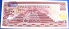 1976 Mexico World Banknote - 20 Pesos - Uncirculated - P64c  b33