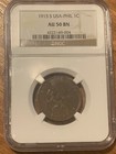Us Philippines 1915s 1 Centavo Ngc Au-50bn Km163 Key Date