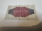 1952 Cyprus 5 Shillings Banknote Pick 30 Queen Elizabethii British Colonial Rare