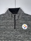 Nfl Team Apparel Pittsburgh Steelers 1 4 Zip Pullover Gray Men s Nwt Pick Size