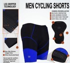 Mens Padded Cycling Shorts With Shock Absorption Mountain Bike Bicycle Shorts