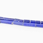 Old Chevron Venetian Blue Trade Beads 33 Inch