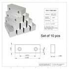 10set Soft Jaws Standard Machinable Aluminum For Kurt 6  Vise Jaws Of 6 X 2 X 1 