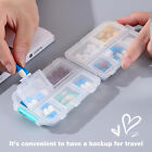 3pcs Food-grade Medicine Pill Organizers Foldable Cases Bpa-free Containers Box