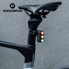 Rockbrs Bike Smart Rear Light Warning Taillight Brake Sensing Usb 3colors 5modes
