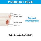 3 8  5 8  Pipe Insulation Foam Tube Heat Preservation Tubing For Ac  2m 6 56ft 