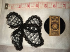 Antique Trim Lot lace silk Ribbon bead Net buttons chiffon Cuffs butterfly 