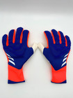 Adidas Soccer Goalkeeper Gloves Predator Pro Fingersave Blue Red Size 9