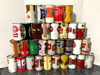 Sharp 12oz Bo d Ss Pull Tab Beer Can Lot Of 32   Very Clean   No Doubles  