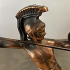 Vintage Leonidas Greek Spartan King Warrior Copper Finish Figure 13    T