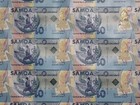 Samoa 10 Tala 2019 P45 Unc - Polymer   Uncut Full Sheet Of 45