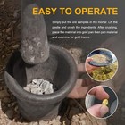 Cast Steel Mortar And Pestle Set Rock Ore Crusher Pulverizer Assay Gold Silver