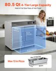 Vevor Electric Hot Box Food Warmer 4-tier Food Warming Cabinet Double Doors