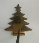 Vintage Brass Christmas Stocking Holder Christmas Tree Made In India