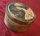 Vintage Art Deco Body Powder Tin  Add Powder   Puff For A Great Gift  