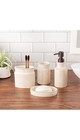 Creative Scents Rustic Luxe 4 Piece Bathroom Accessories Set